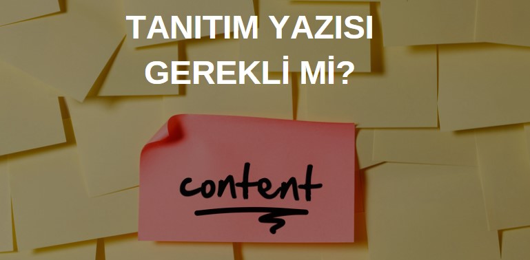 tanıtım yazısı gerekli mi ne işe yarar